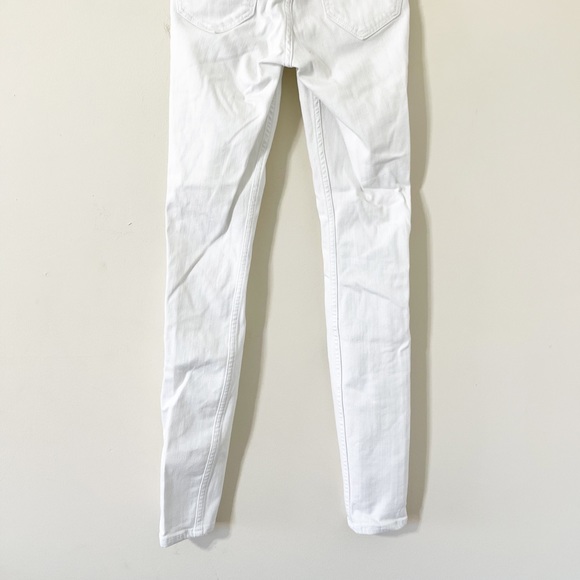 Hollister High Rise White Denim Jean Jegging Size 00 (23) - Picture 7 of 10